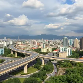 viaduto em Poá