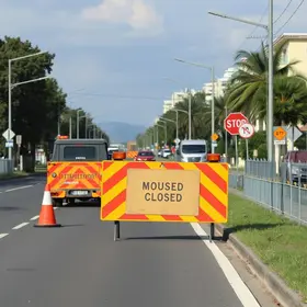 Obra no pavimento Rodoanel